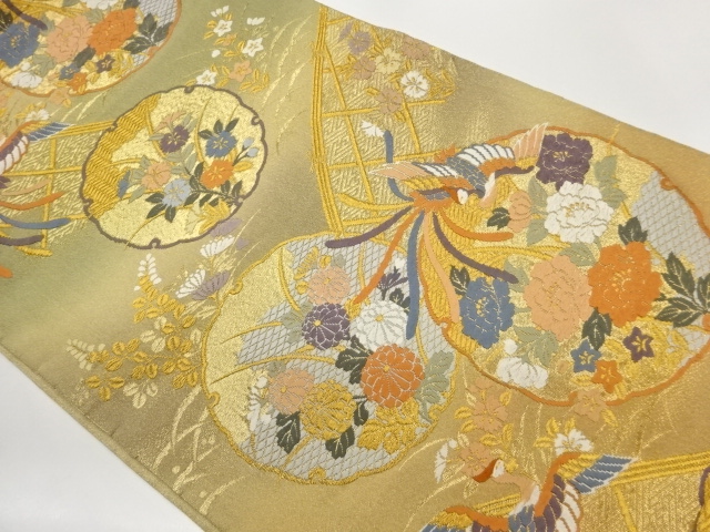 JAPANESE FUKURO OBI / WOVEN PHOENIX